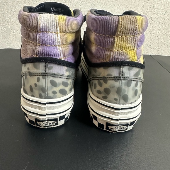 VANS SUPER CUSH SLOUCHED SNEAKER SHOES LEOPARD CHEETAH CHECKER GRay size 7 - Picture 10 of 10